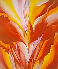 Georgia O'Keeffe Red Canna'24 painting